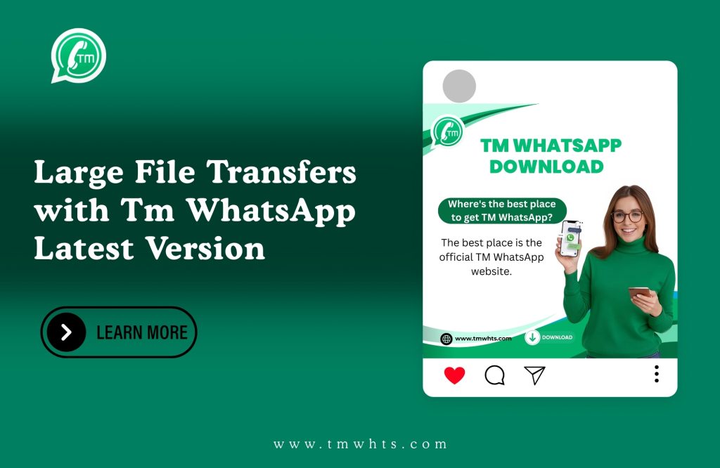 Large File Transfers with Tm WhatsApp Latest Version